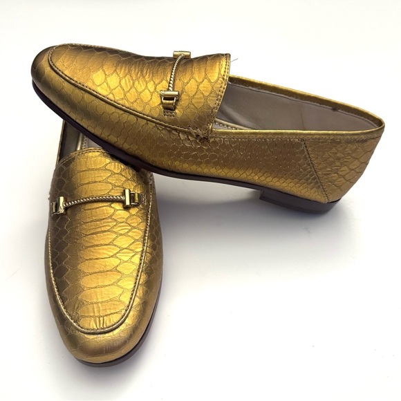 Sam Edelman Women’s Lior Horsebit Gold Leather Casual Slip on shoes size-7 M - Picture 6 of 10